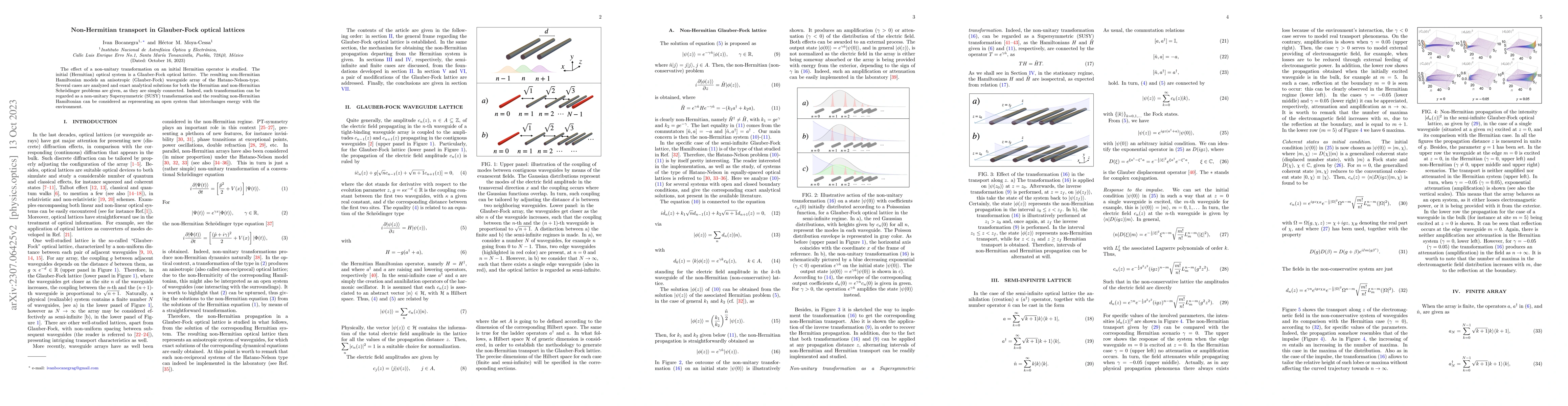 Thumbnail for Non-Hermitian propagation in Glauber-Fock optical lattices