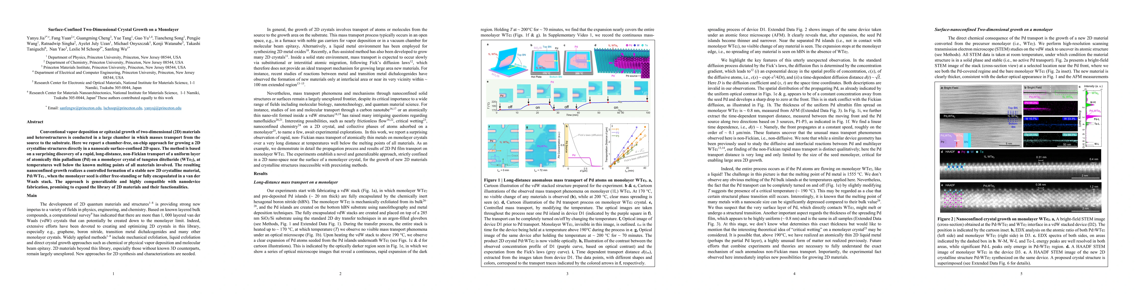 Thumbnail for Surface-Confined Two-Dimensional Crystal Growth on a Monolayer