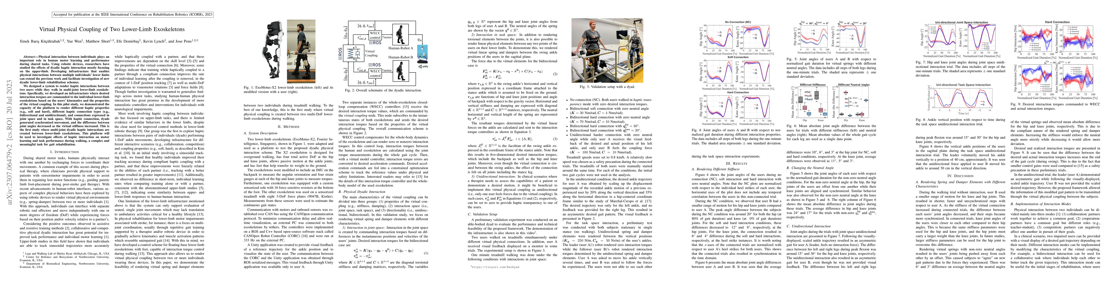 Thumbnail for Virtual Physical Coupling of Two Lower-Limb Exoskeletons