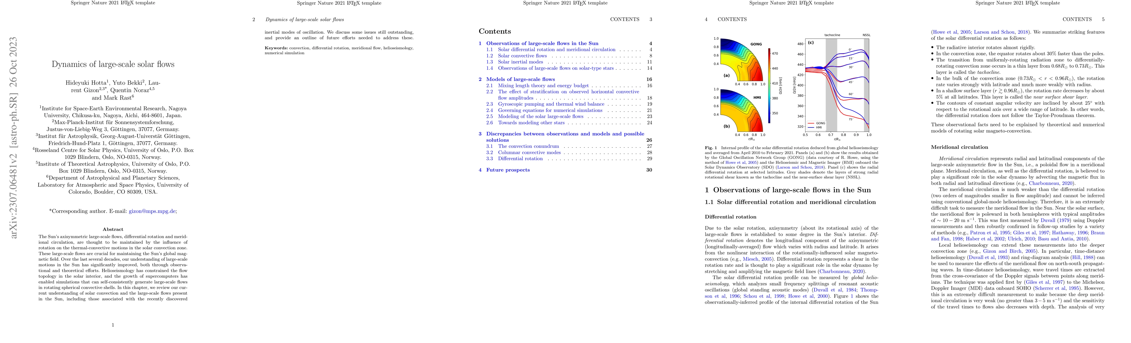 Thumbnail for Dynamics of solar large-scale flows