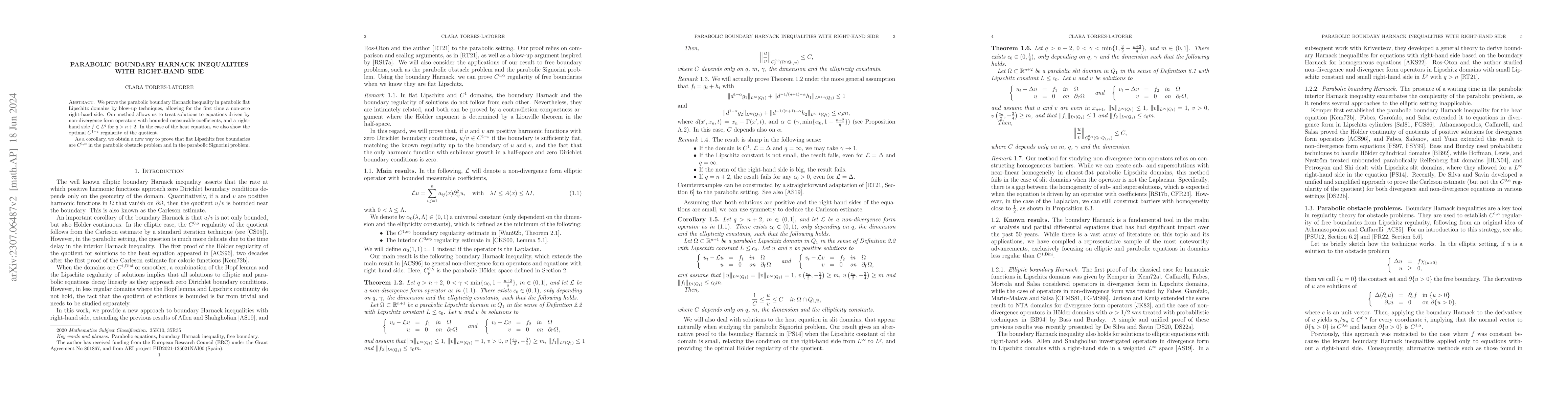 Thumbnail for Parabolic boundary Harnack inequalities with right-hand side