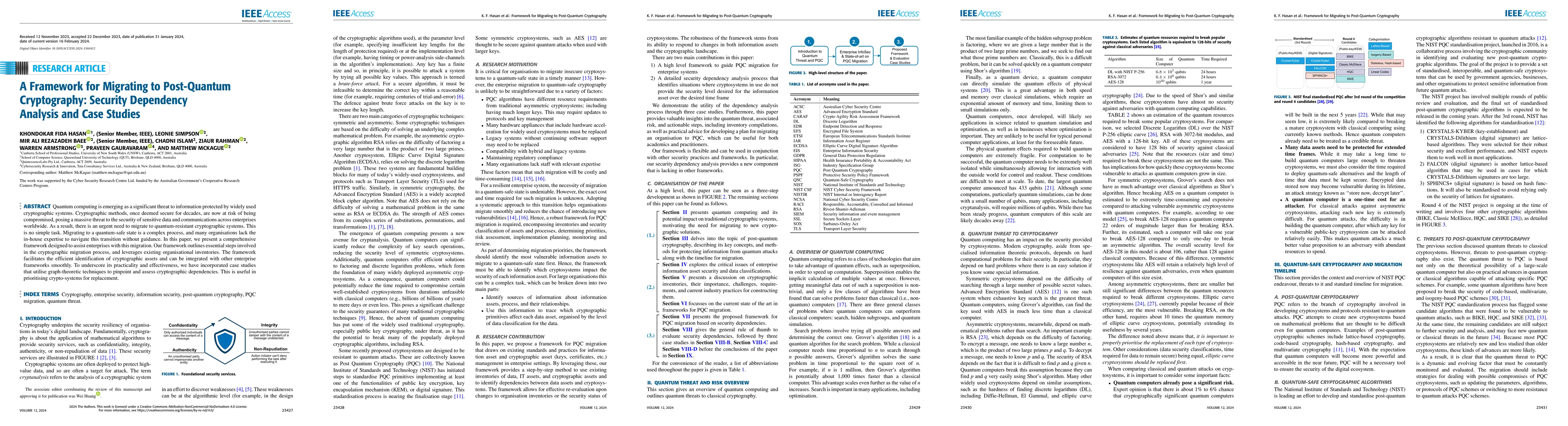 Thumbnail for A Framework for Migrating to Post-Quantum Cryptography: Security
  Dependency Analysis and Case Studies