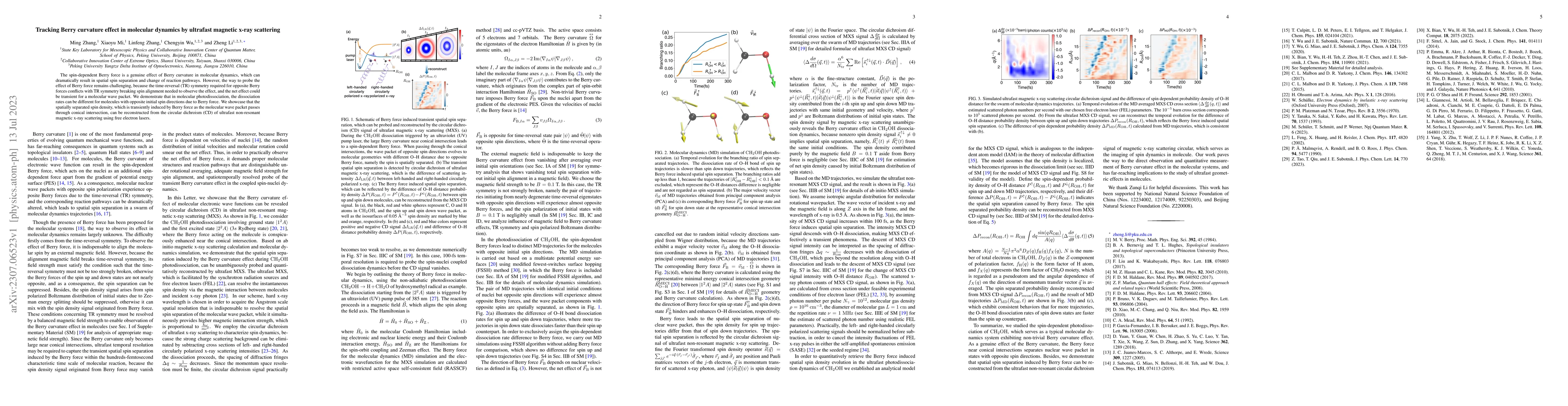 Thumbnail for Tracking Berry curvature effect in molecular dynamics by ultrafast
  magnetic x-ray scattering