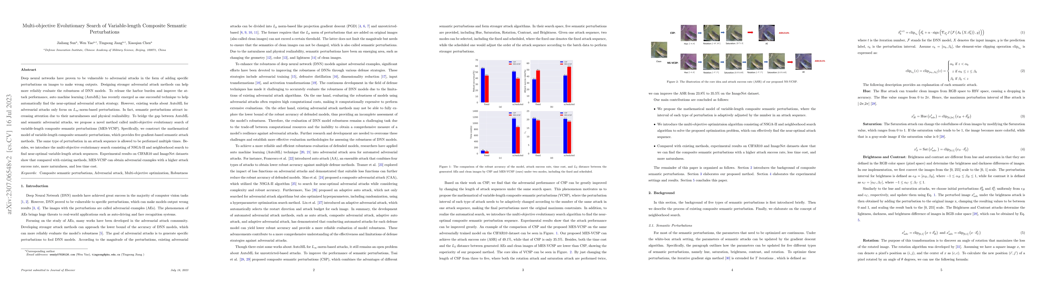 Thumbnail for Multi-objective Evolutionary Search of Variable-length Composite
  Semantic Perturbations