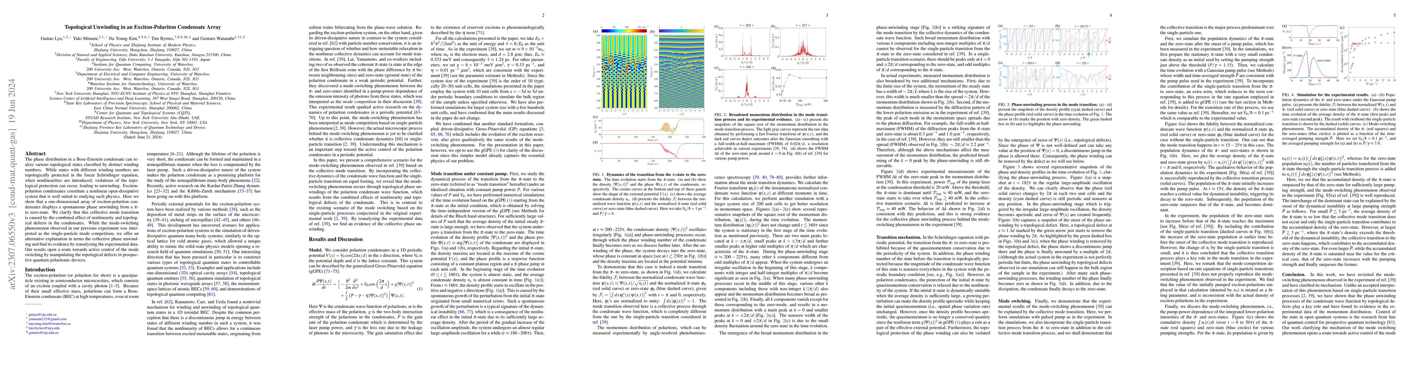 Thumbnail for Topological Unwinding in an Exciton-Polariton Condensate Array