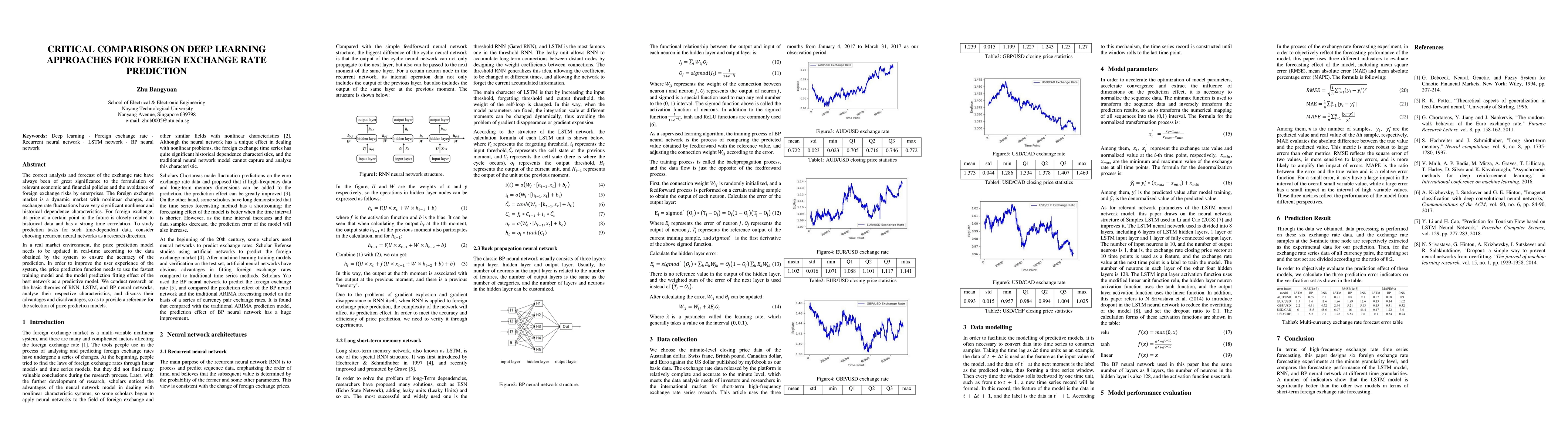 Thumbnail for Critical comparisons on deep learning approaches for foreign exchange
  rate prediction
