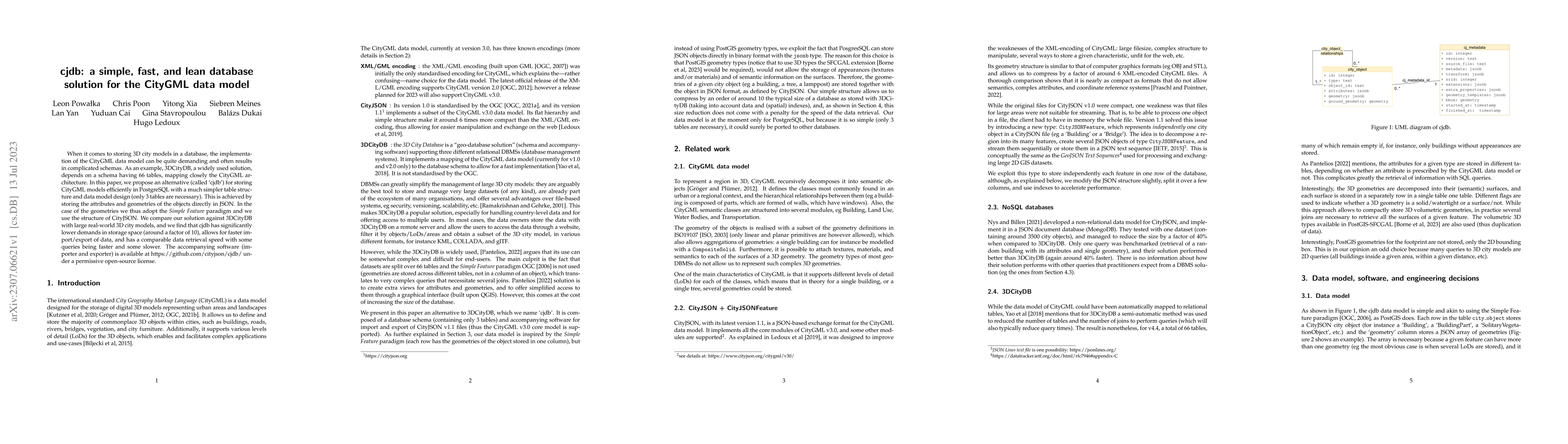 Thumbnail for cjdb: a simple, fast, and lean database solution for the CityGML data
  model