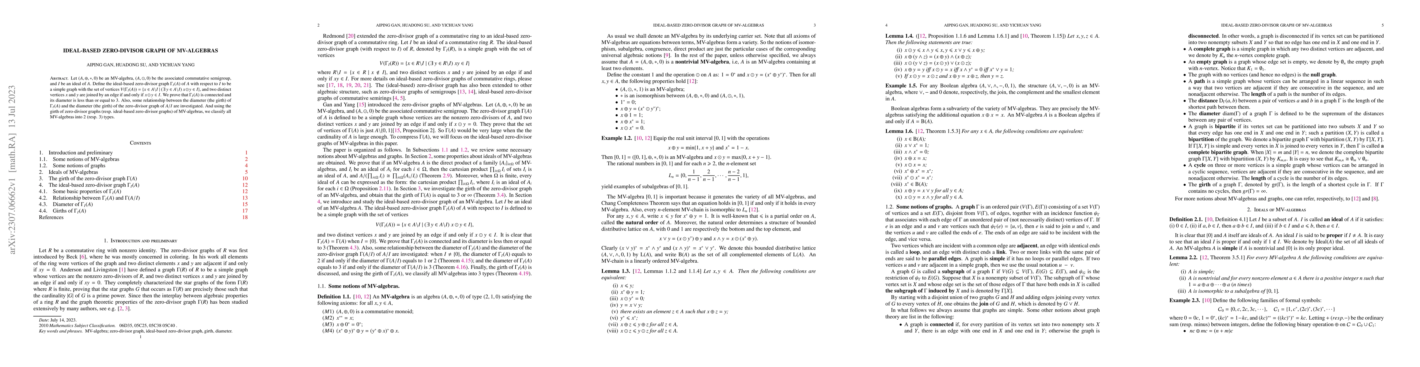 Thumbnail for Ideal-based zero-divisor graph of MV-algebras