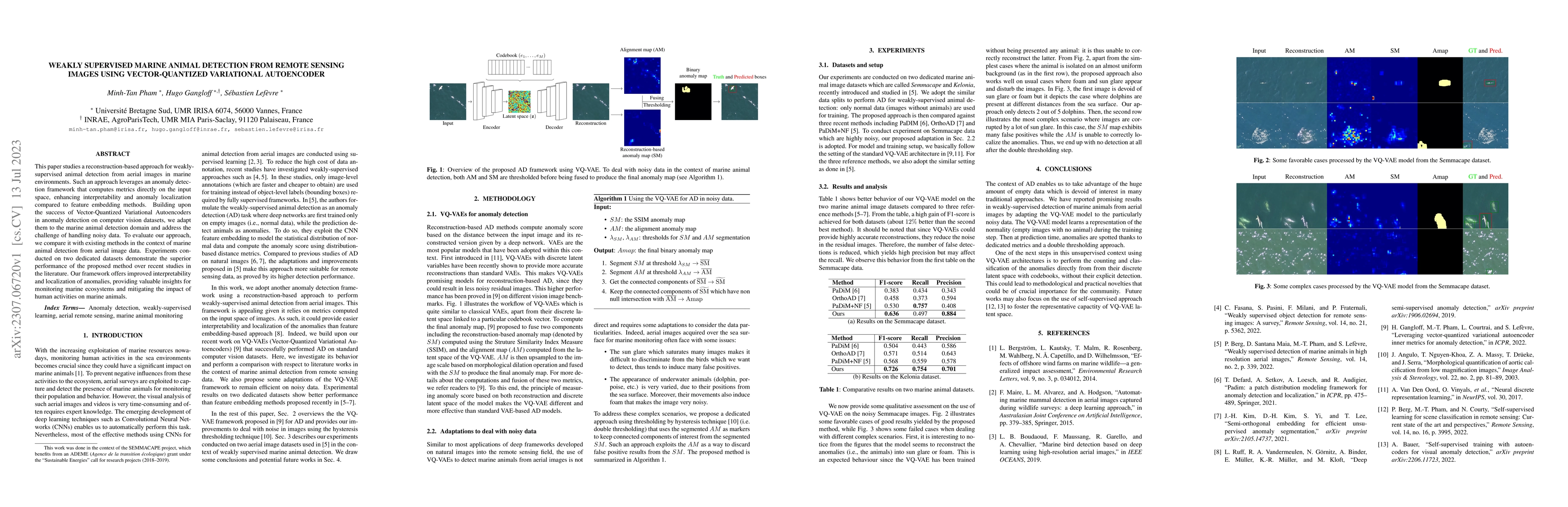 Thumbnail for Weakly supervised marine animal detection from remote sensing images
  using vector-quantized variational autoencoder