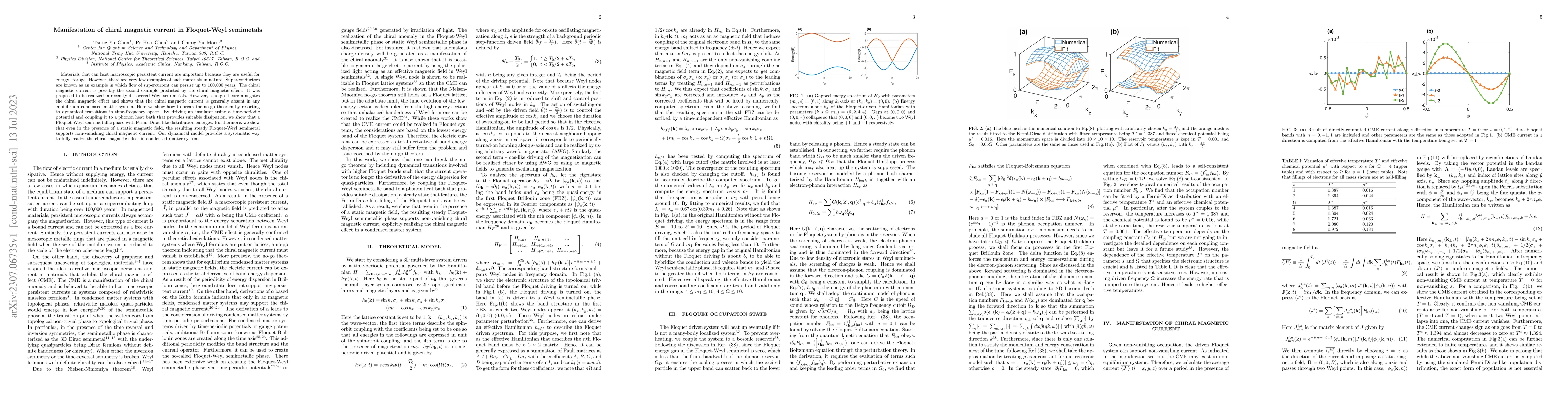 Thumbnail for Manifestation of chiral magnetic current in Floquet-Weyl semimetals