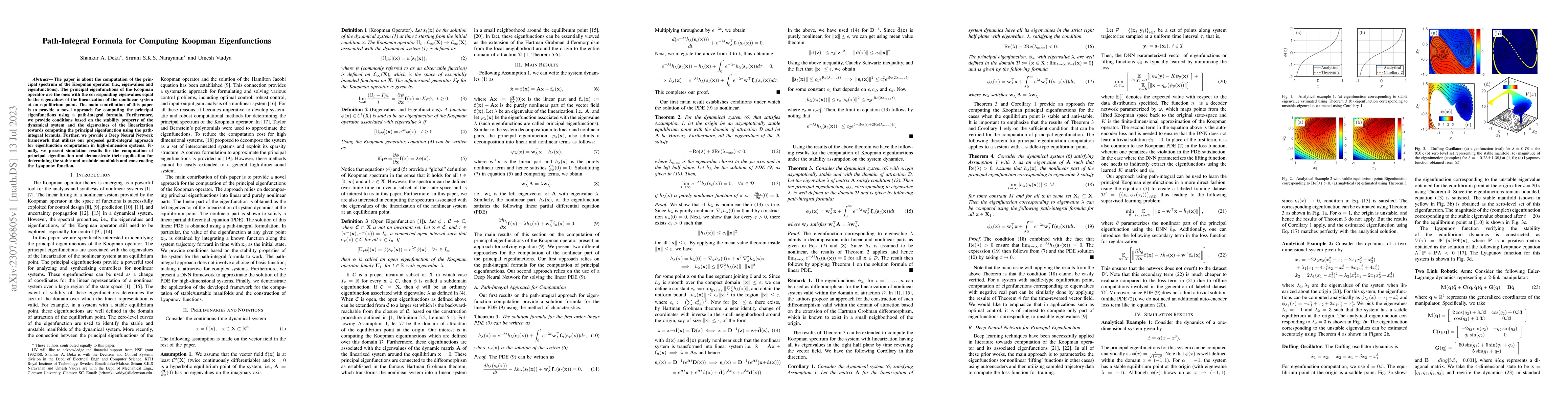Thumbnail for Path-Integral Formula for Computing Koopman Eigenfunctions