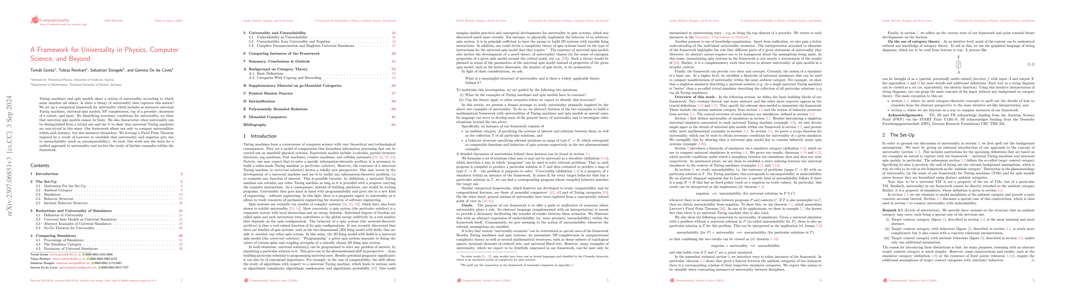 Thumbnail for A Framework for Universality in Physics, Computer Science, and Beyond
