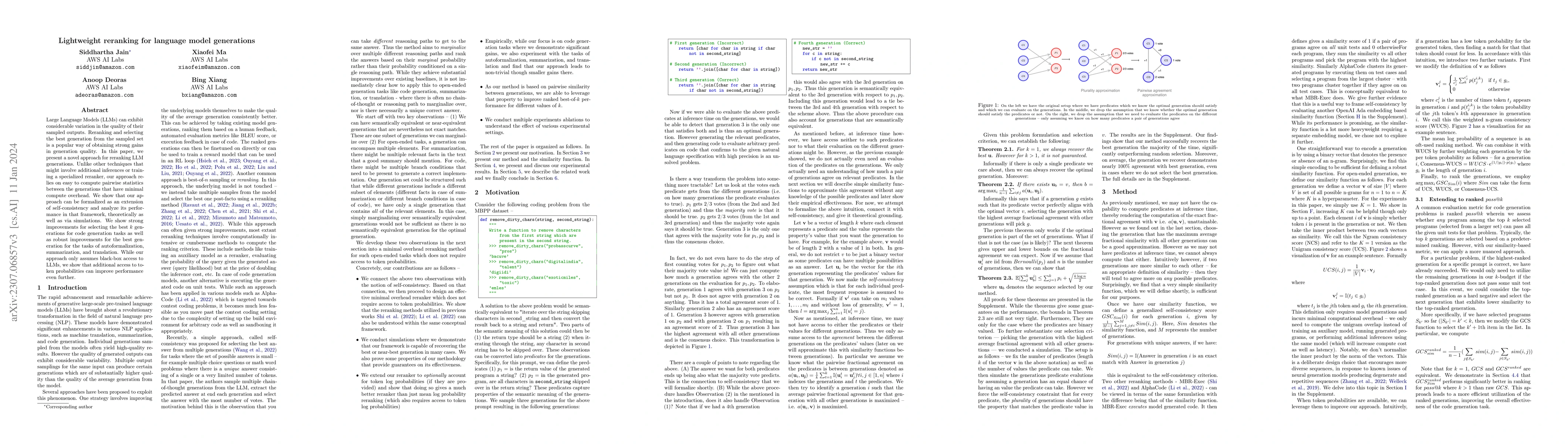 Thumbnail for Lightweight reranking for language model generations