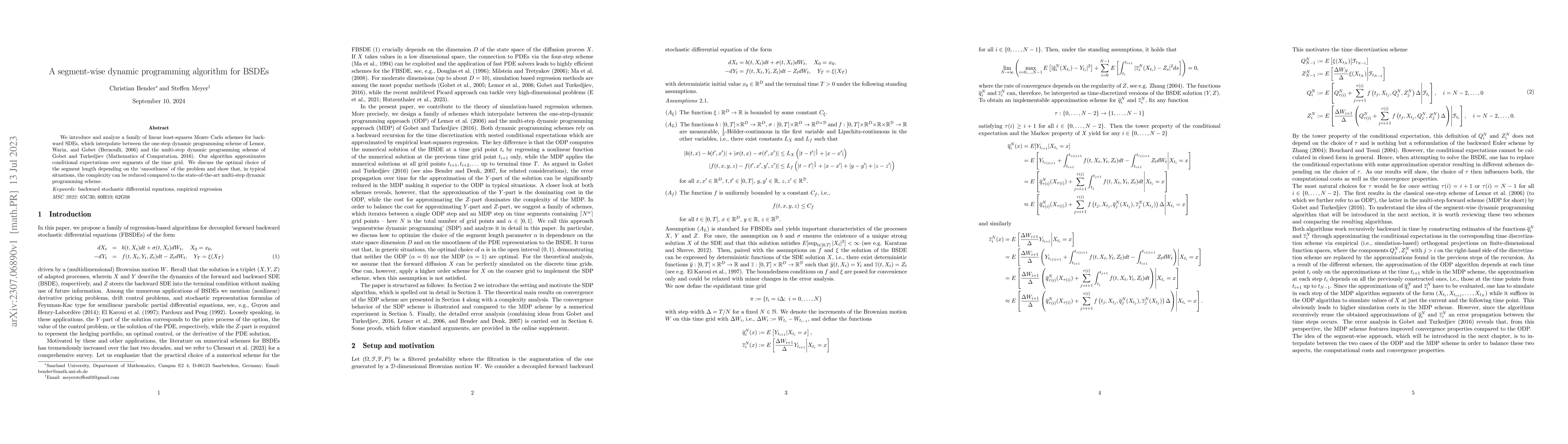 Thumbnail for A segment-wise dynamic programming algorithm for BSDEs
