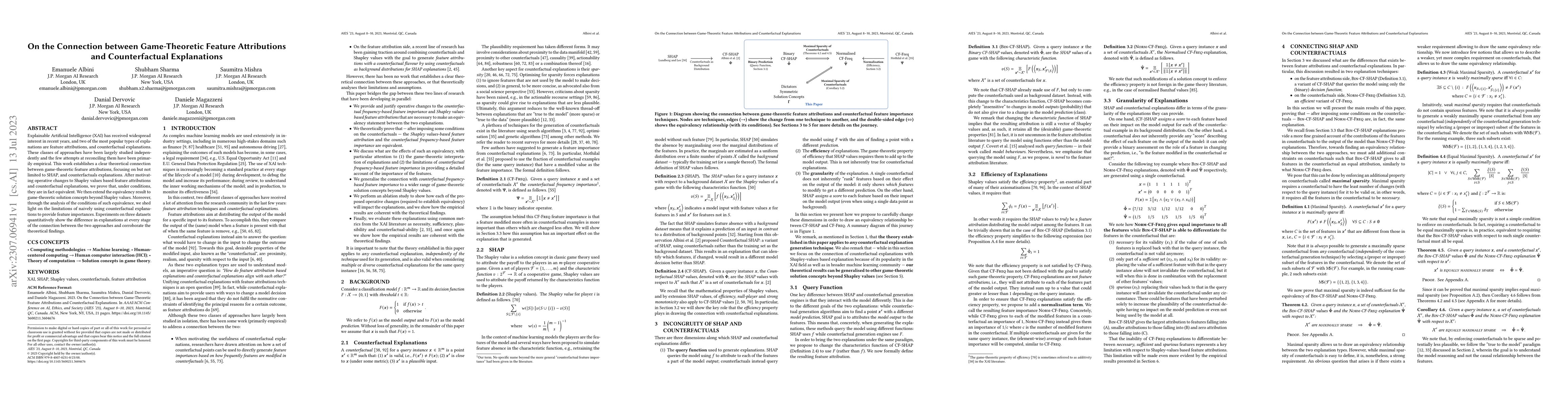 Thumbnail for On the Connection between Game-Theoretic Feature Attributions and
  Counterfactual Explanations