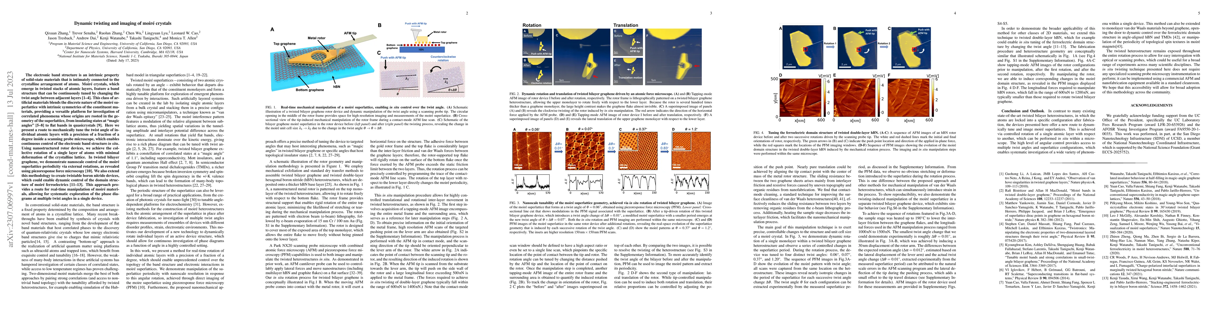 Thumbnail for Dynamic twisting and imaging of moir\'e crystals