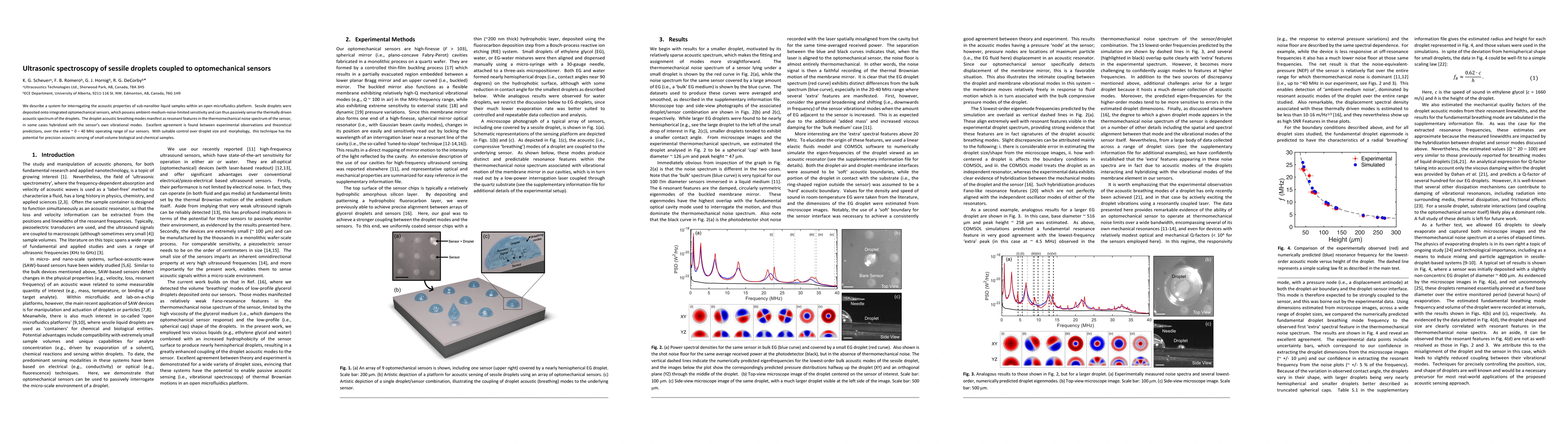 Thumbnail for Ultrasonic spectroscopy of sessile droplets coupled to optomechanical
  sensors