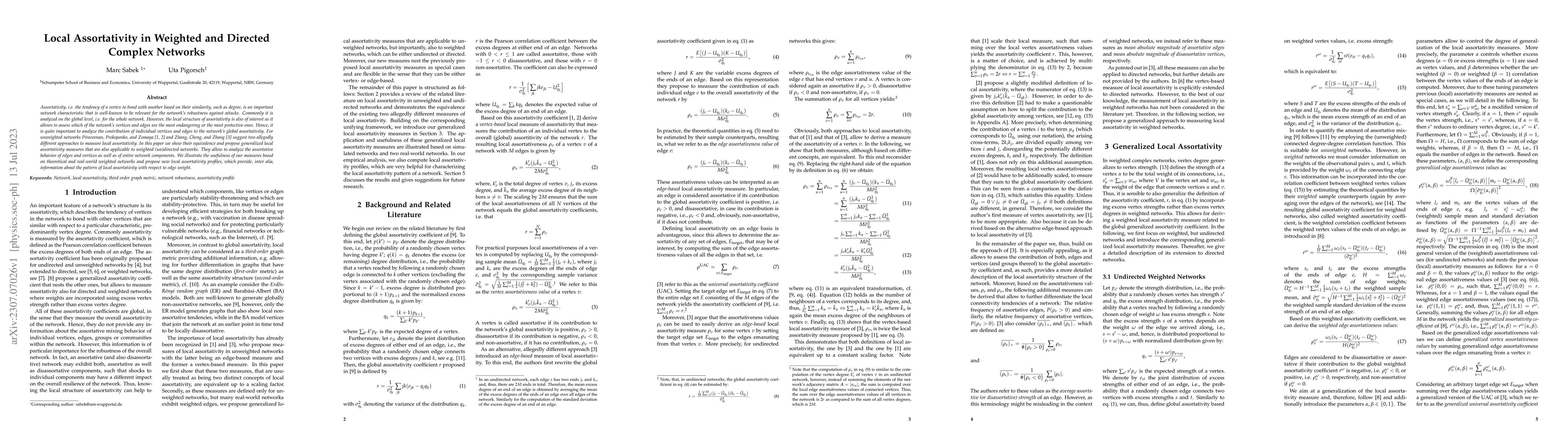 Thumbnail for Local Assortativity in Weighted and Directed Complex Networks