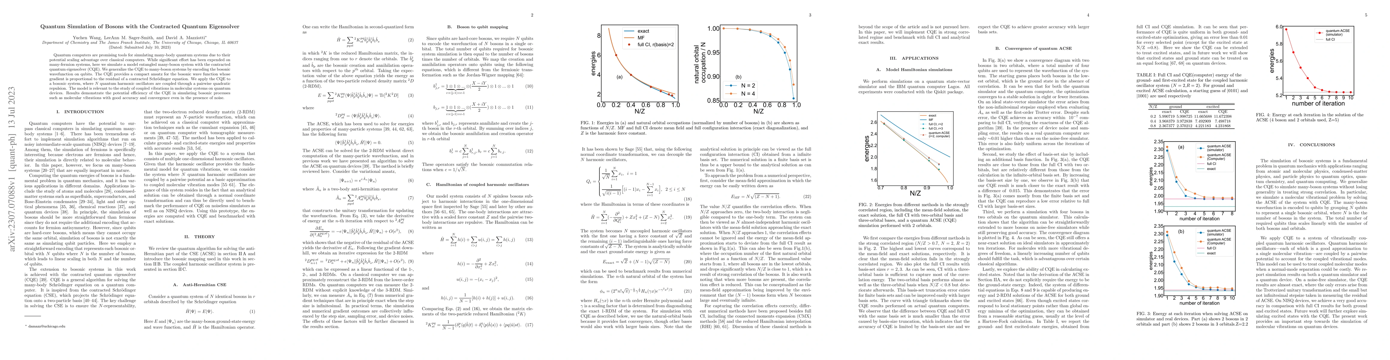 Thumbnail for Quantum Simulation of Bosons with the Contracted Quantum Eigensolver