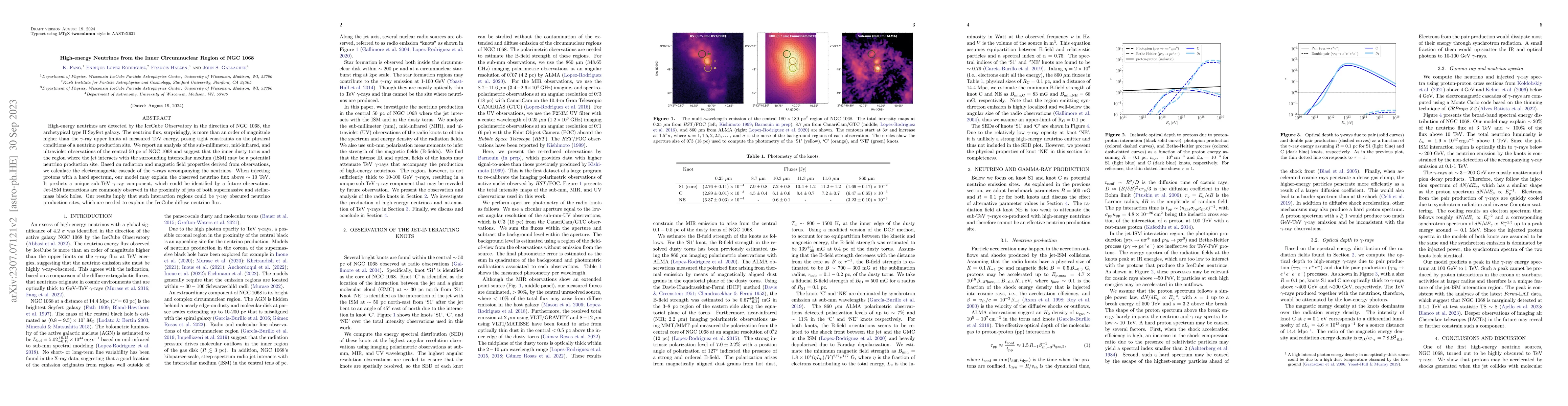 Thumbnail for High-energy Neutrinos from the Inner Circumnuclear Region of NGC 1068