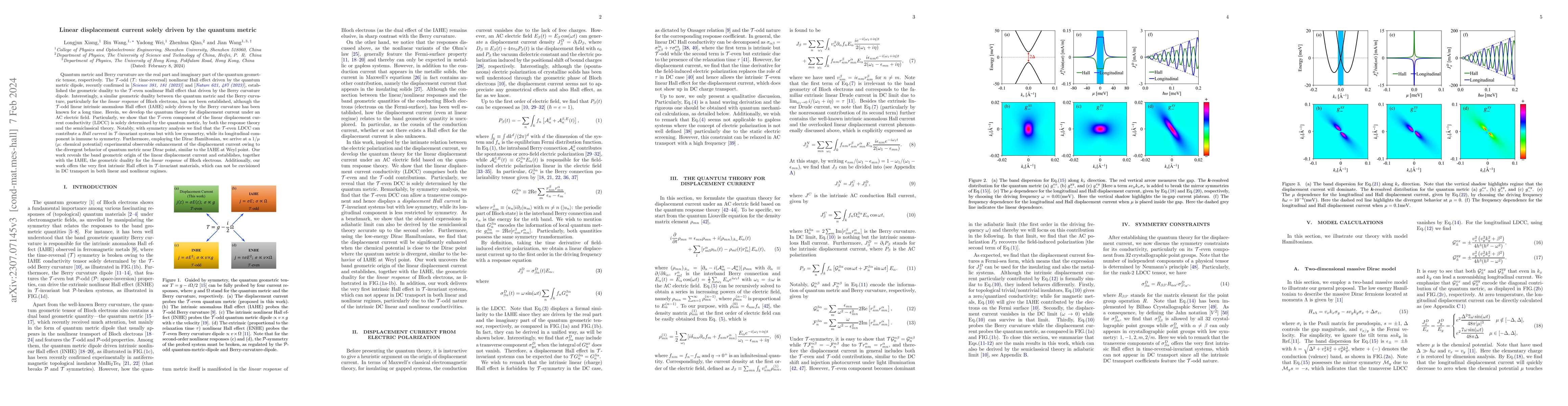 Thumbnail for Linear displacement current solely driven by the quantum metric