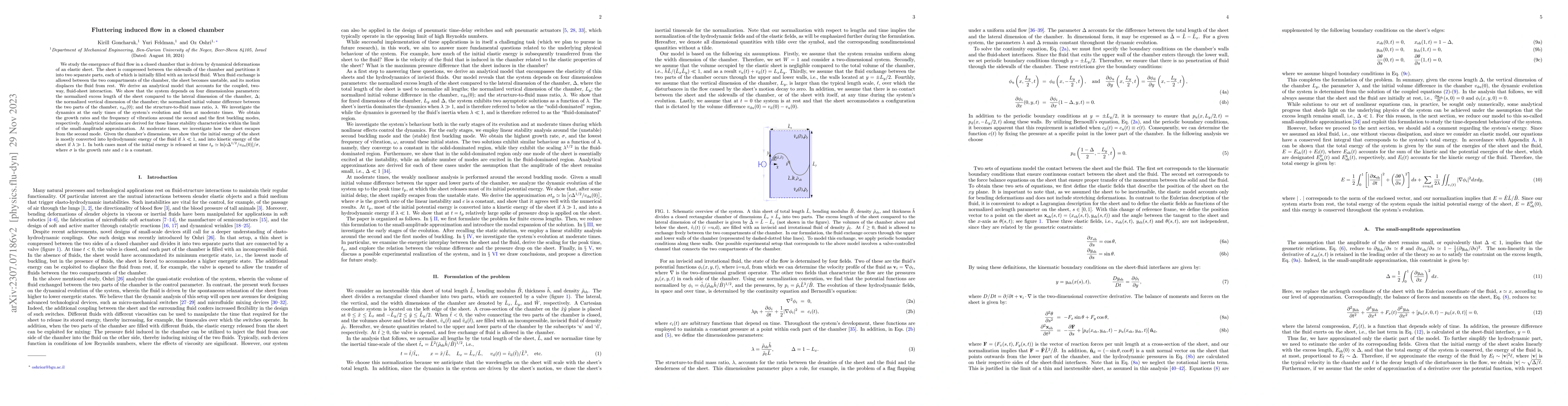 Thumbnail for Fluttering-induced flow in a closed chamber