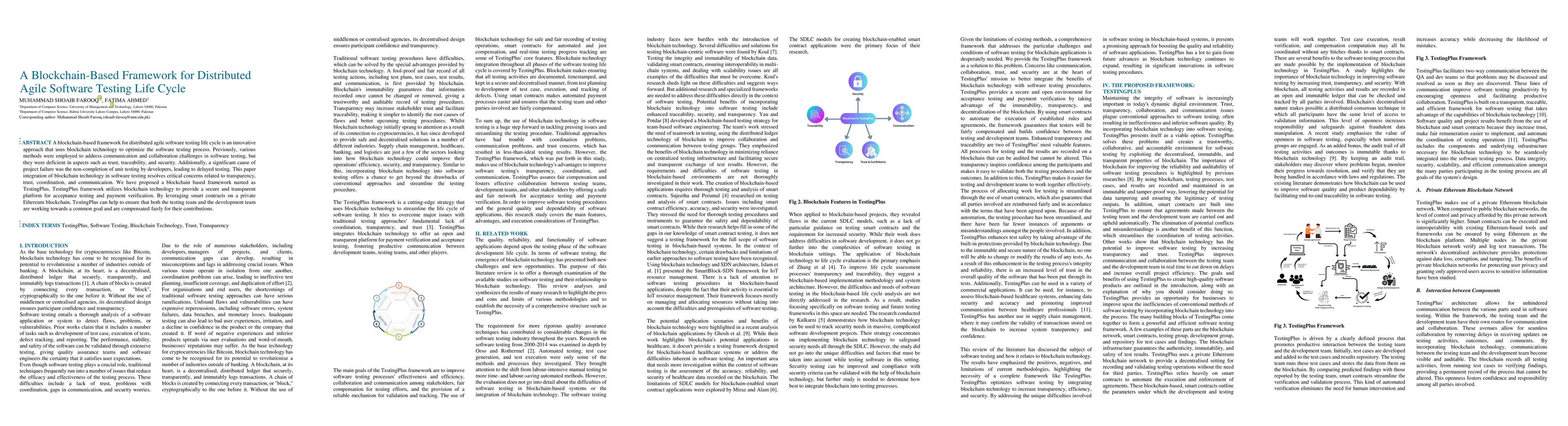 Thumbnail for A Blockchain-Based Framework for Distributed Agile Software Testing Life
  Cycle