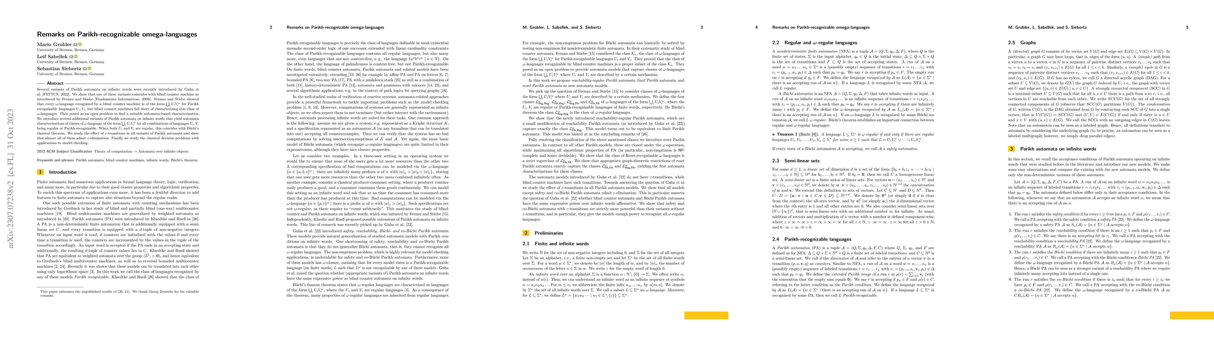Thumbnail for Remarks on Parikh-recognizable omega-languages