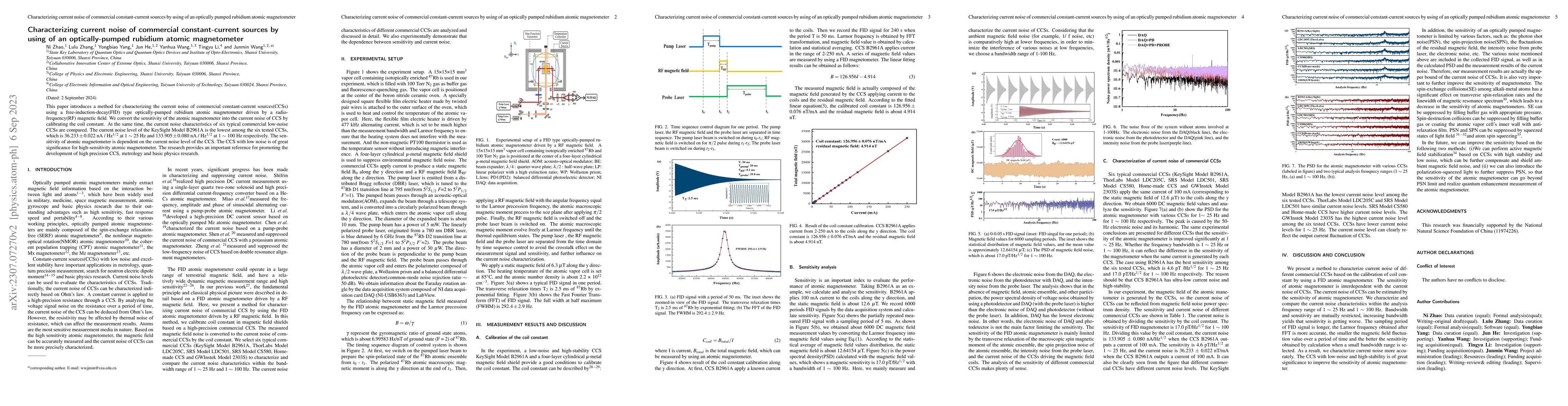 Thumbnail for Characterizing current noise of commercial constant-current sources by
  using of an optically-pumped rubidium atomic magnetometer