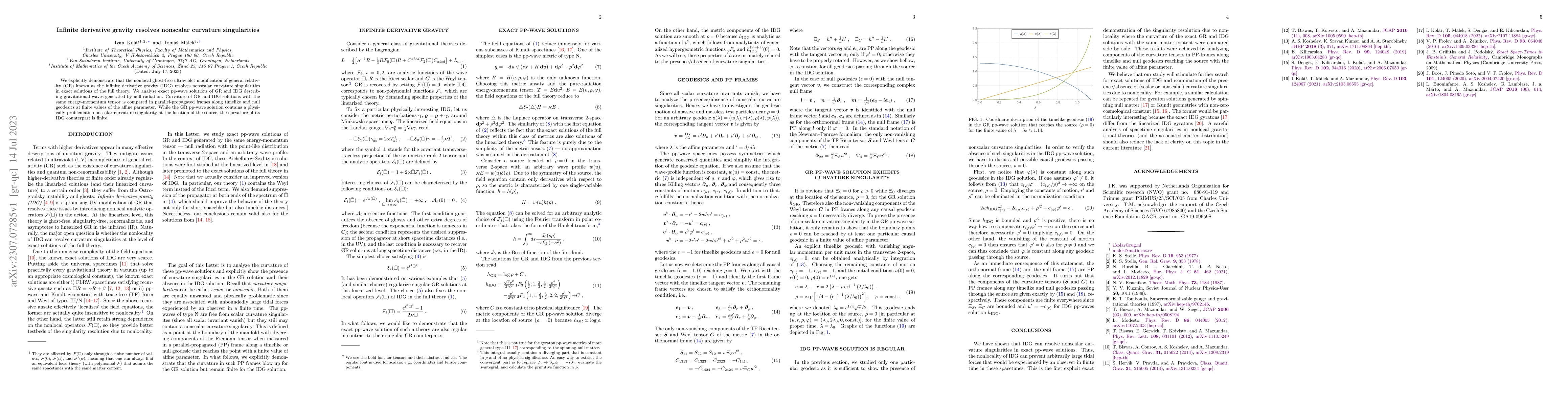 Thumbnail for Infinite derivative gravity resolves nonscalar curvature singularities