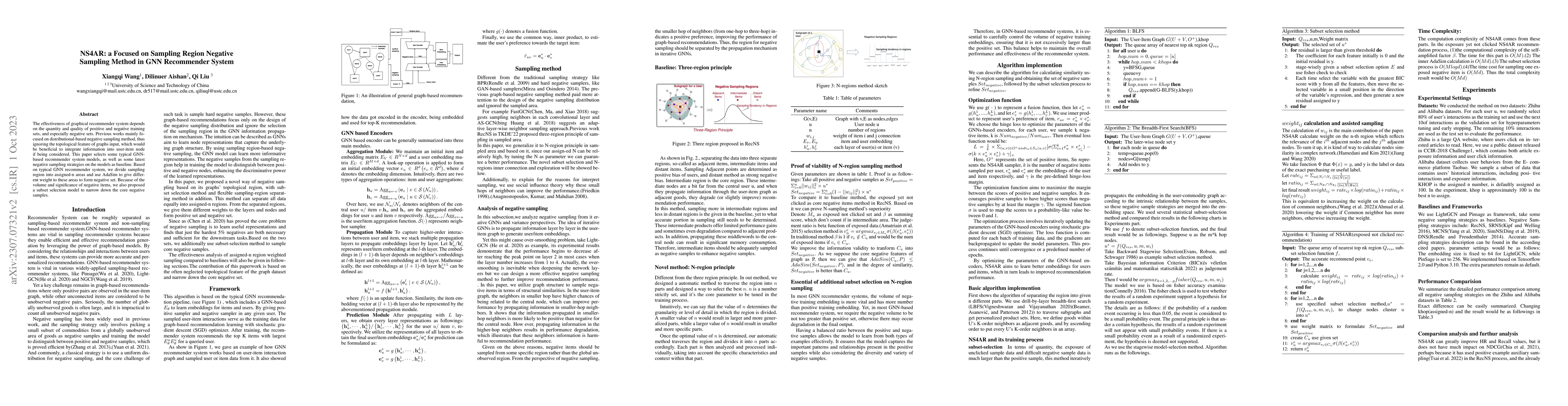 Thumbnail for NS4AR: A new, focused on sampling areas sampling method in graphical
  recommendation Systems