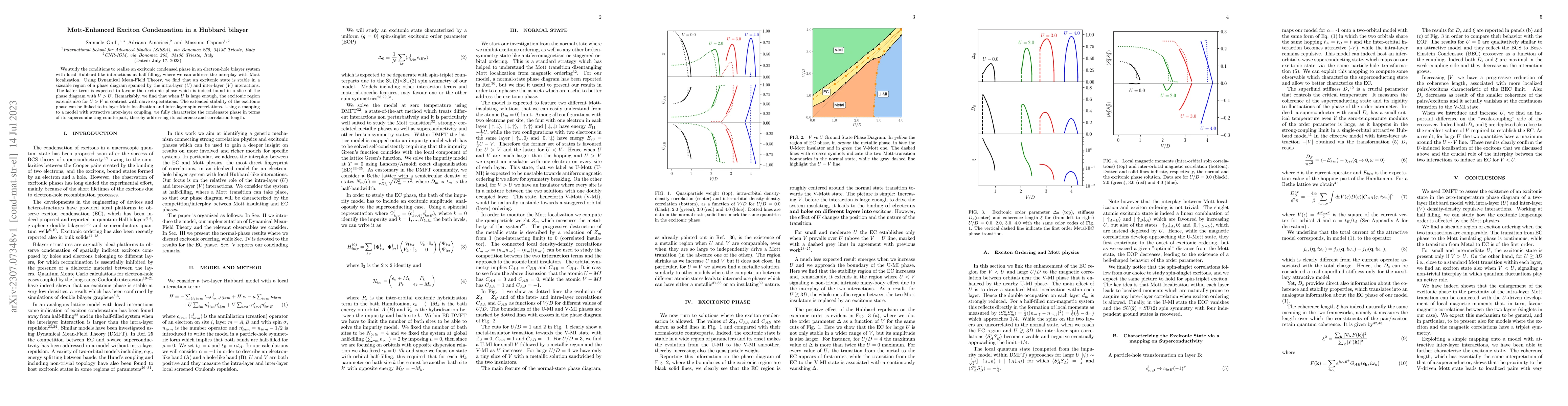 Thumbnail for Mott-Enhanced Exciton Condensation in a Hubbard bilayer