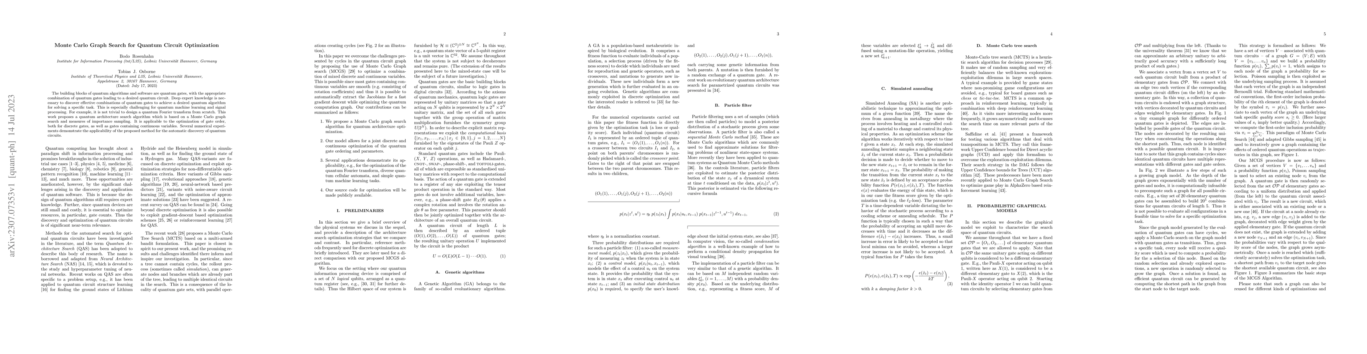 Thumbnail for Monte Carlo Graph Search for Quantum Circuit Optimization