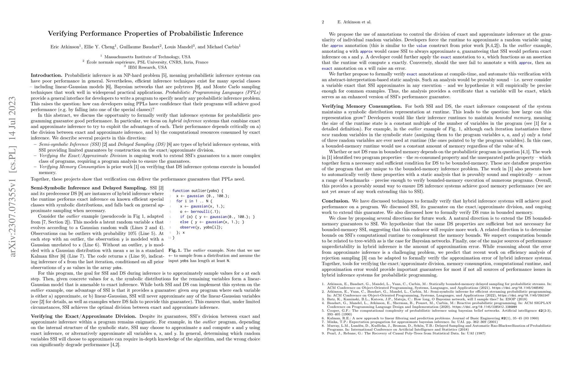 Thumbnail for Verifying Performance Properties of Probabilistic Inference