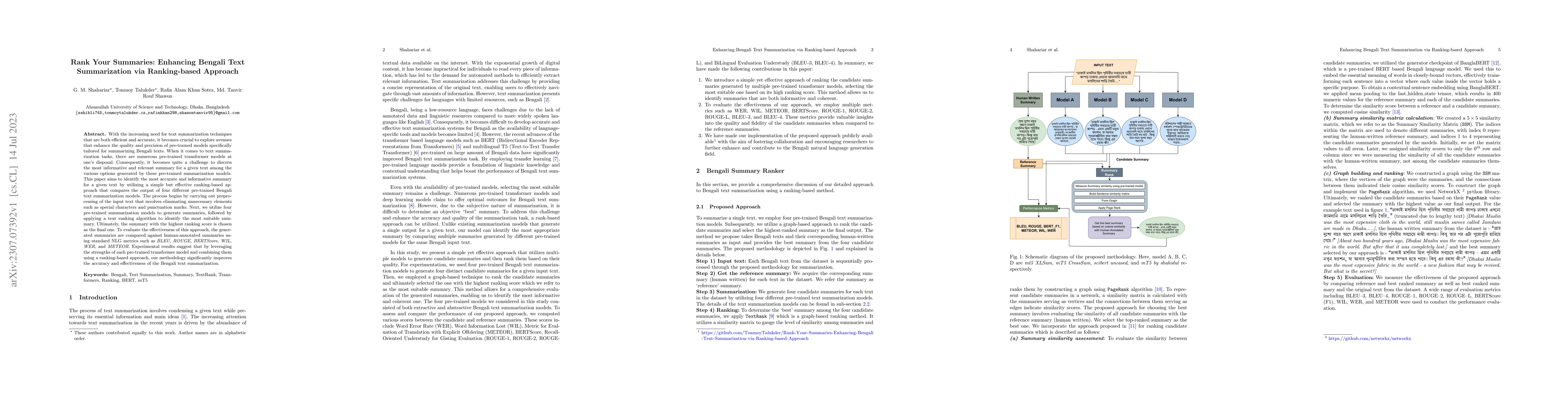 Thumbnail for Rank Your Summaries: Enhancing Bengali Text Summarization via
  Ranking-based Approach