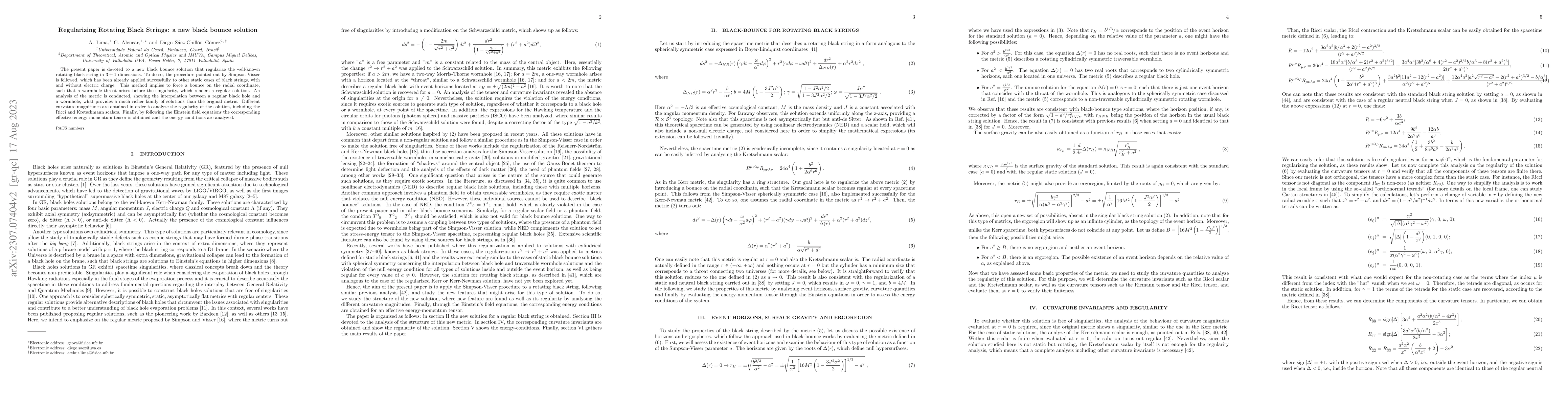 Thumbnail for Regularizing Rotating Black Strings: a new black bounce solution