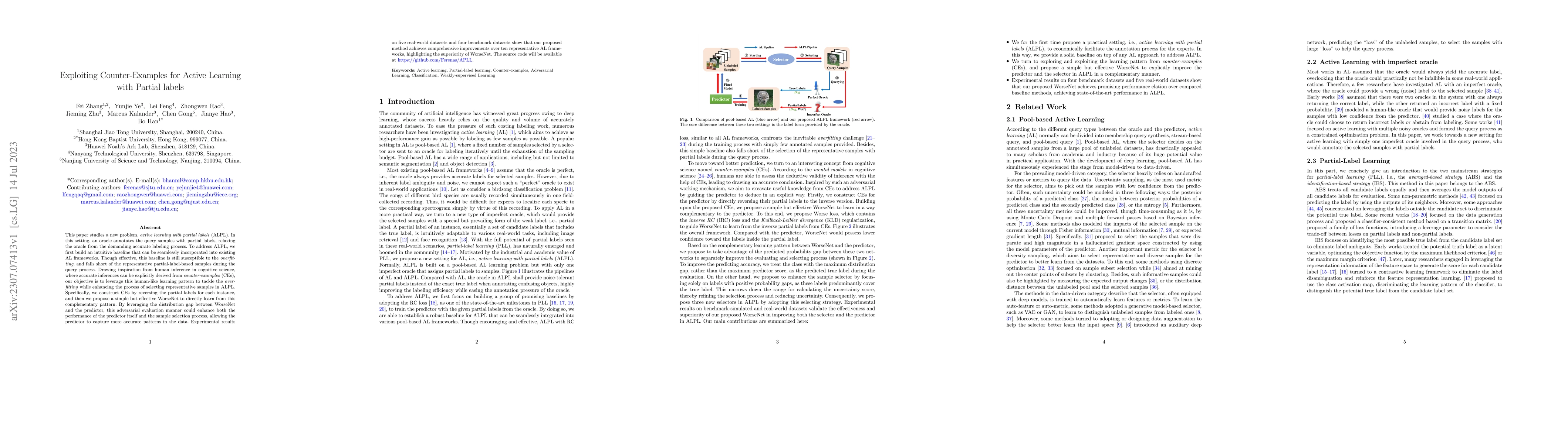 Thumbnail for Exploiting Counter-Examples for Active Learning with Partial labels