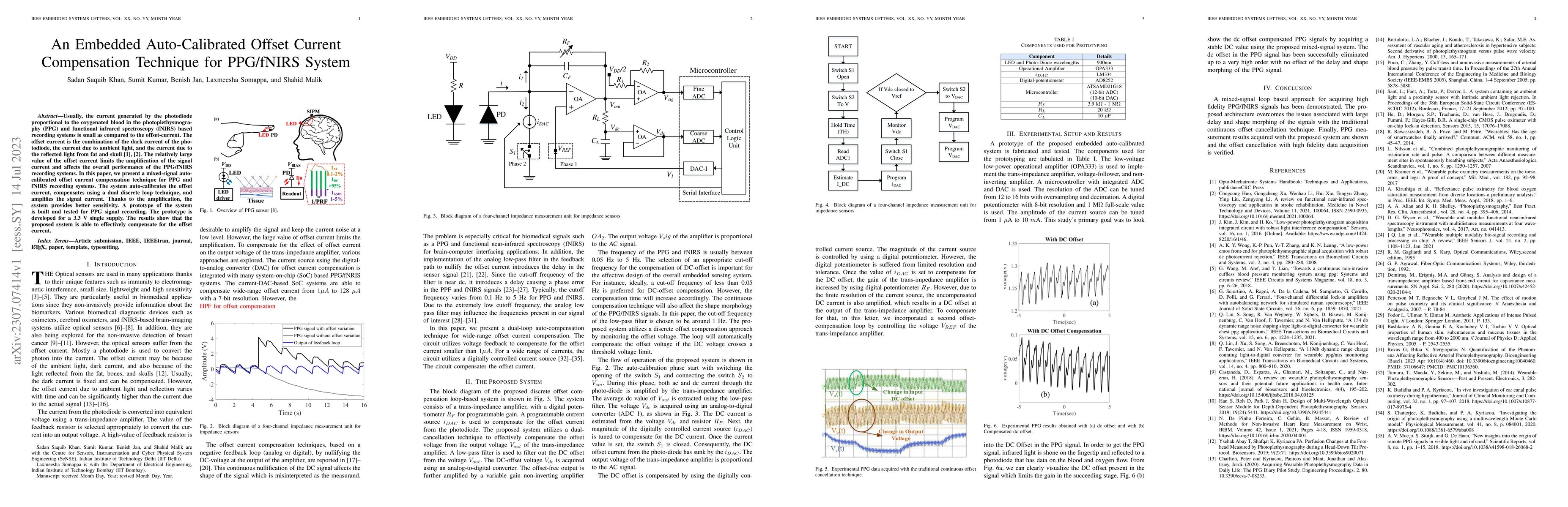 Thumbnail for An Embedded Auto-Calibrated Offset Current Compensation Technique for
  PPG/fNIRS System
