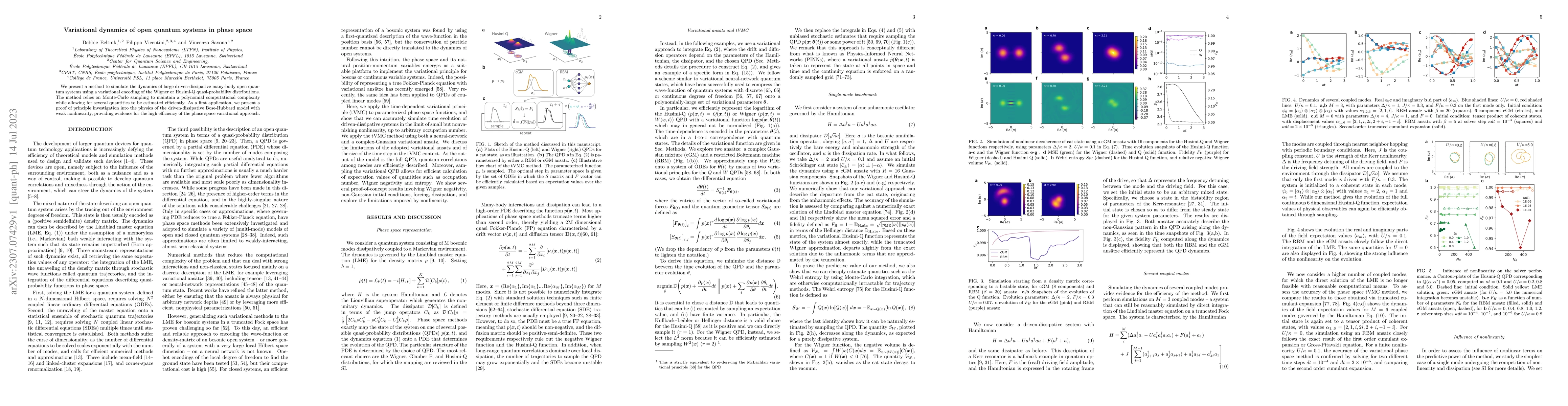 Thumbnail for Variational dynamics of open quantum systems in phase space