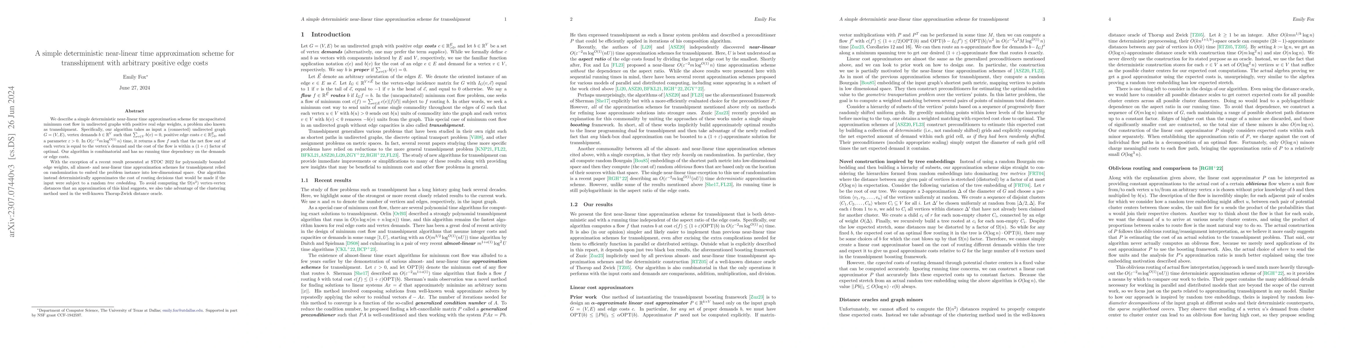 Thumbnail for A simple deterministic near-linear time approximation scheme for
  transshipment with arbitrary positive edge costs