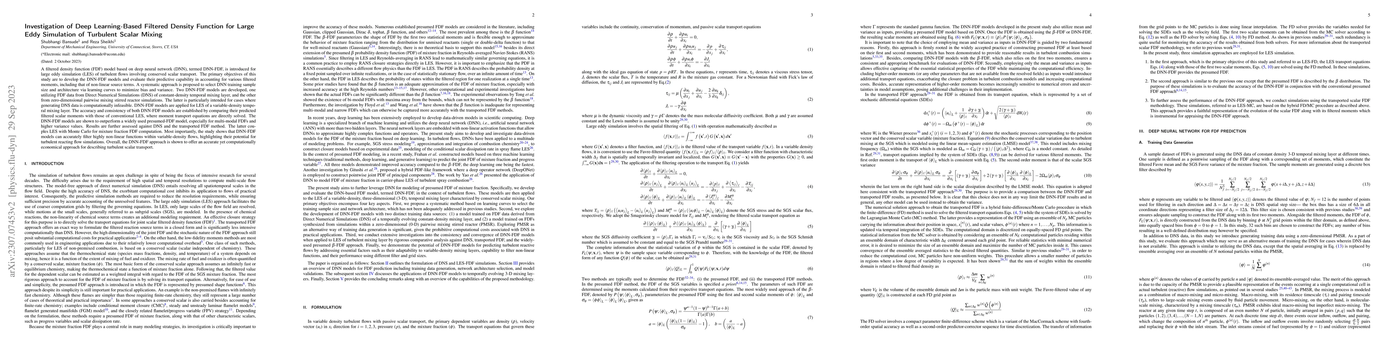 Thumbnail for Investigation of Deep Learning-Based Filtered Density Function for Large
  Eddy Simulation of Turbulent Scalar Mixing