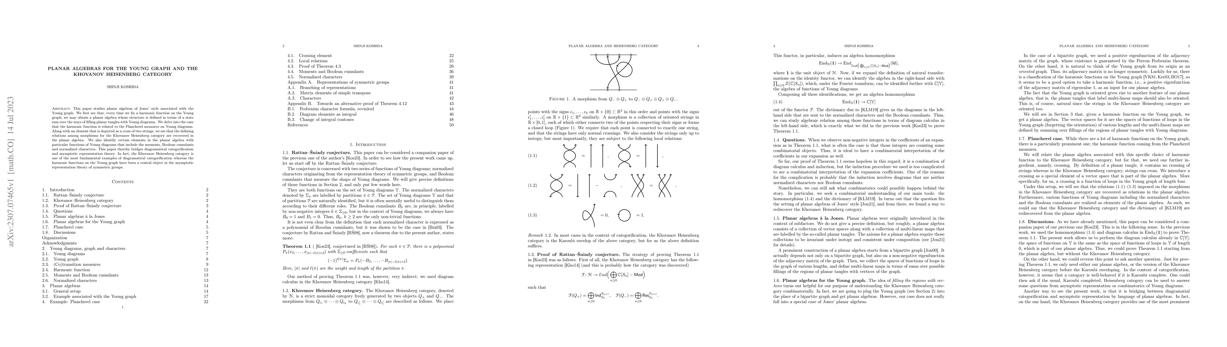 Thumbnail for Planar algebras for the Young graph and the Khovanov Heisenberg category