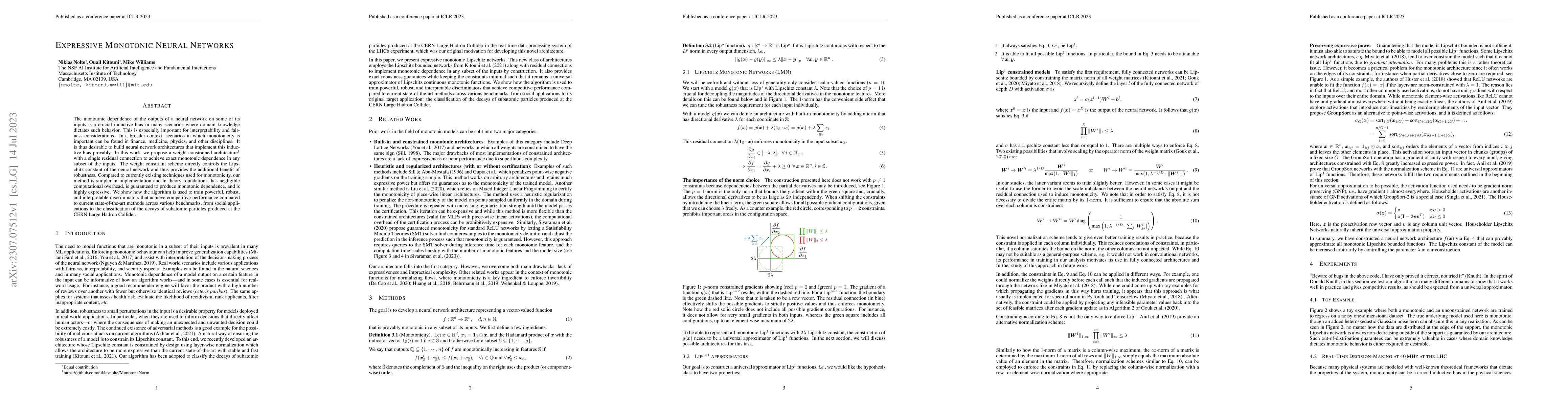 Thumbnail for Expressive Monotonic Neural Networks