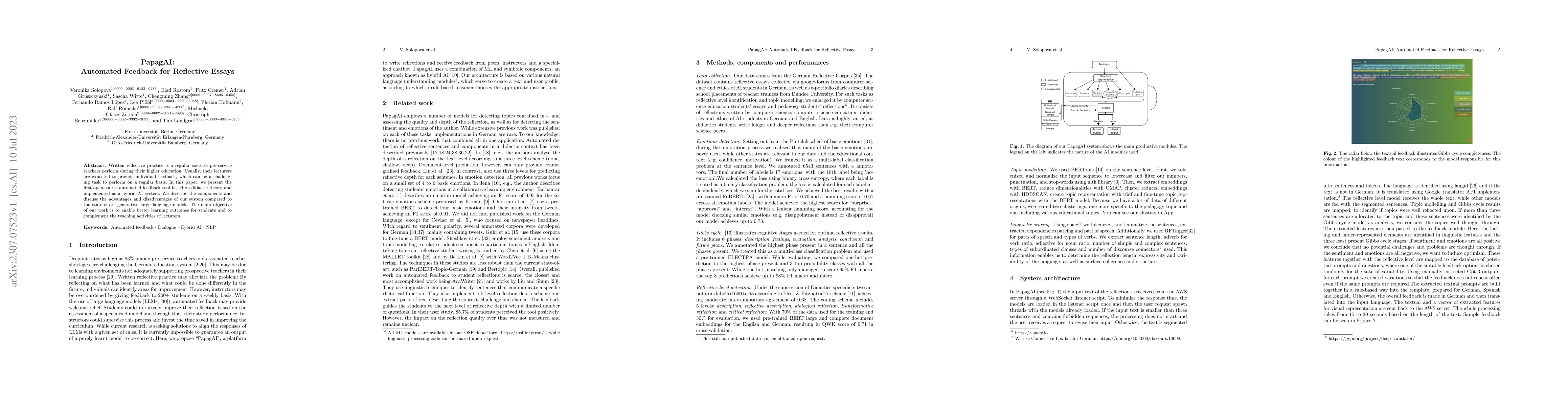 Thumbnail for PapagAI:Automated Feedback for Reflective Essays