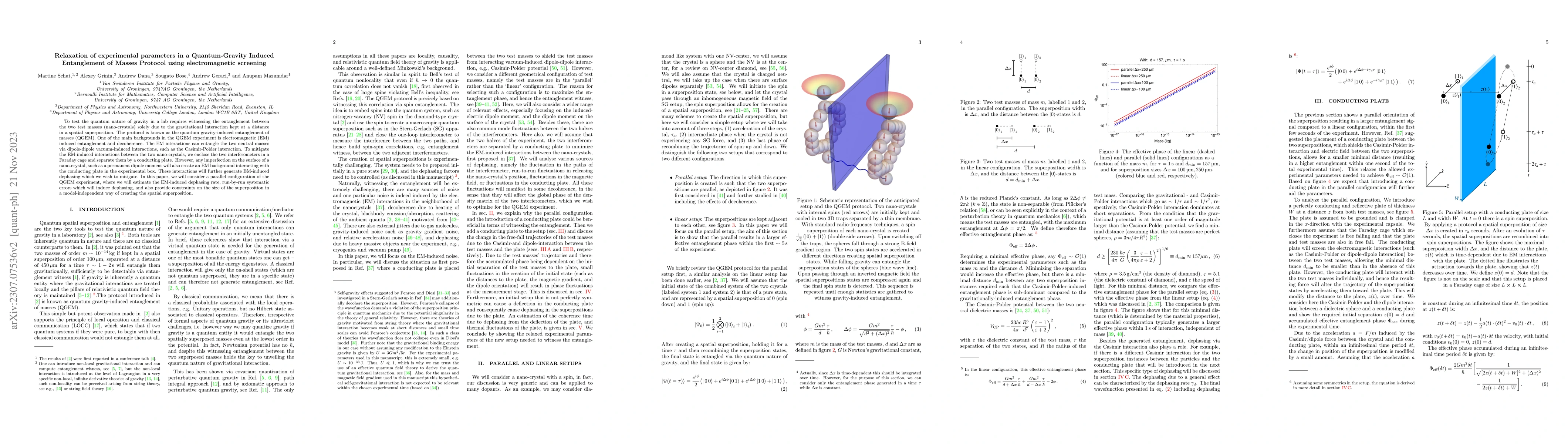 Thumbnail for Relaxation of experimental parameters in a Quantum-Gravity Induced
  Entanglement of Masses Protocol using electromagnetic screening