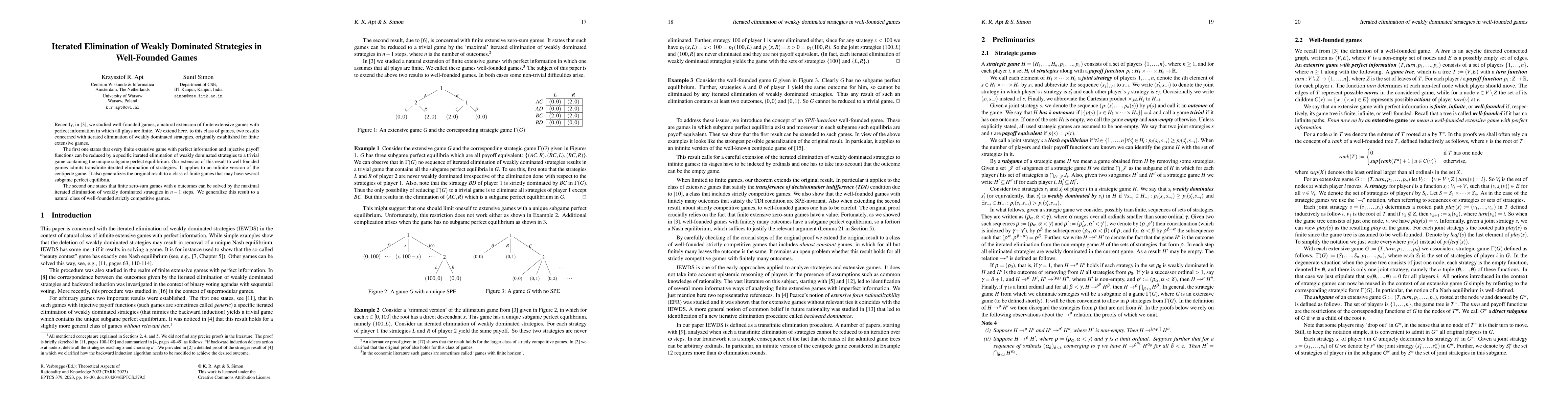 Thumbnail for Iterated Elimination of Weakly Dominated Strategies in Well-Founded
  Games