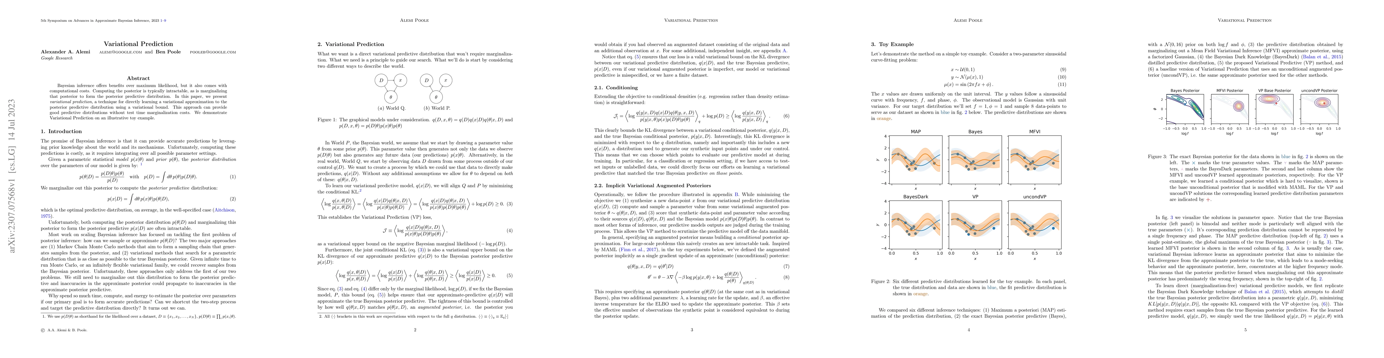 Thumbnail for Variational Prediction