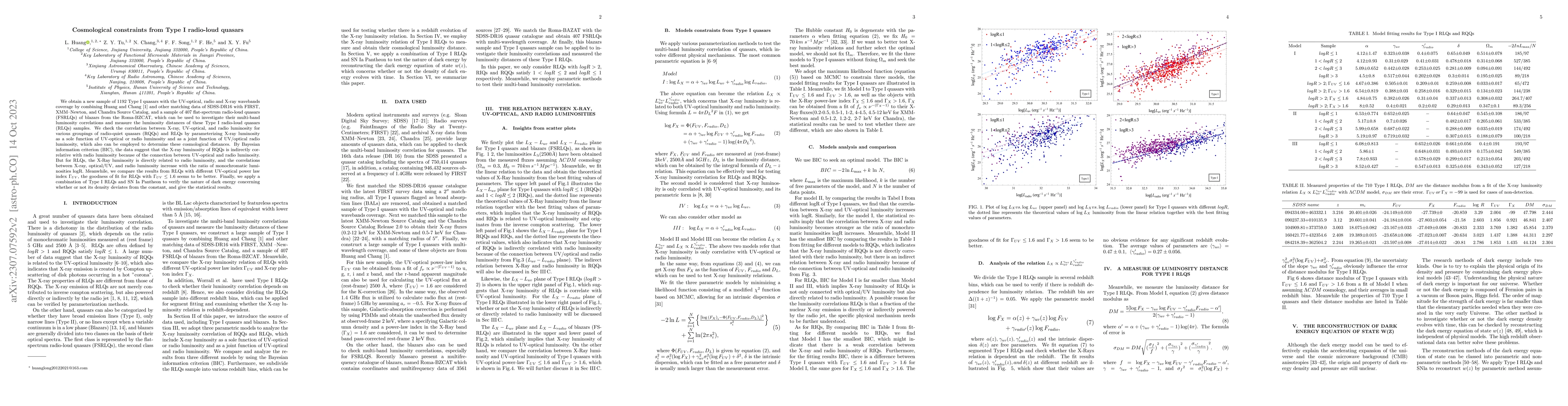 Thumbnail for Cosmological constraints from Type I radio-loud quasars