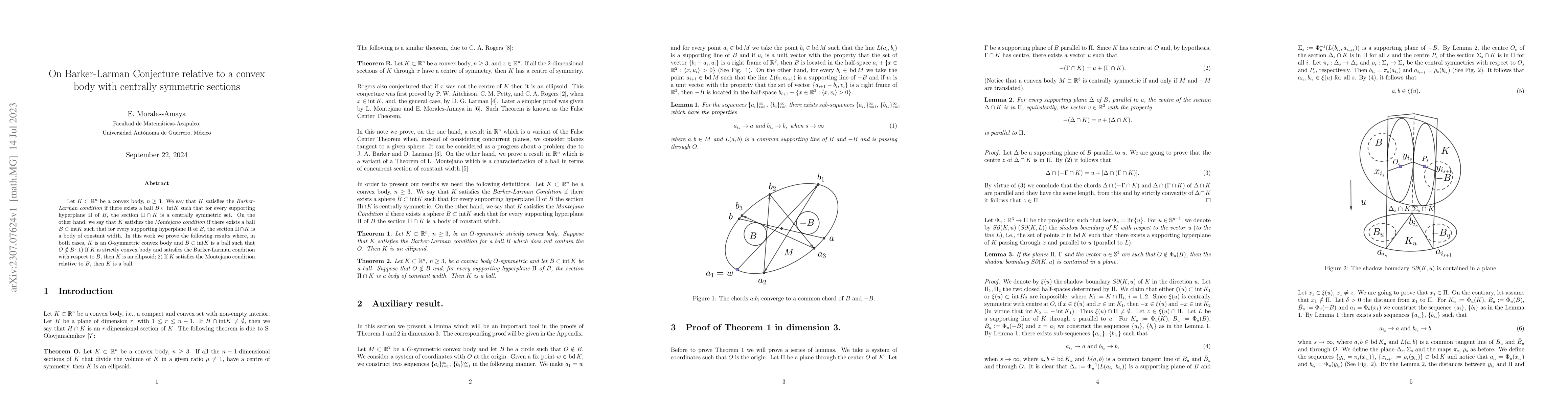 Thumbnail for On Barker-Larman Conjecture relative to a convex body with centrally
  symmetric sections