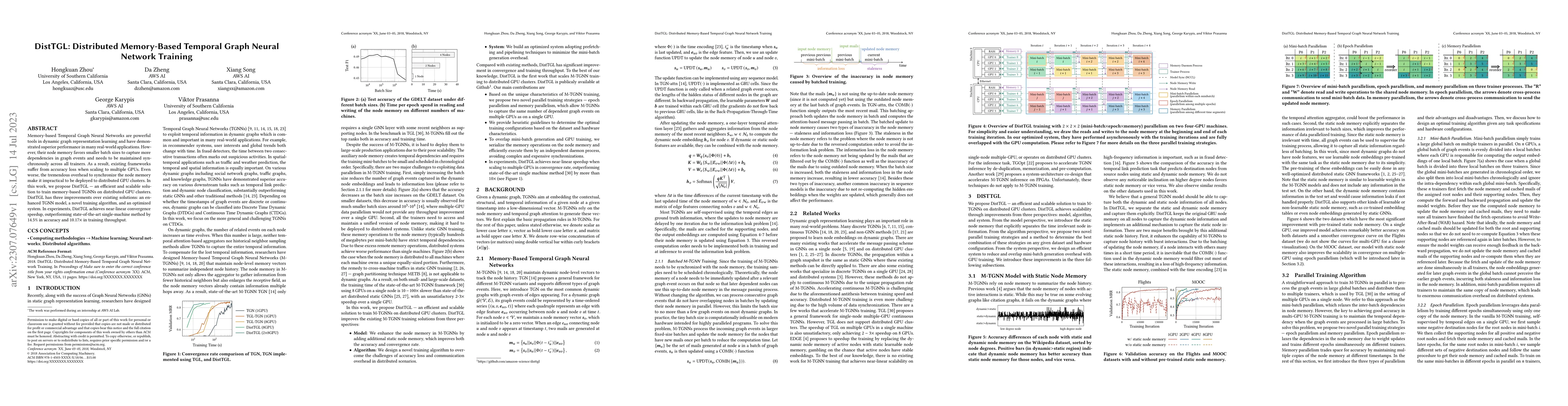 Thumbnail for DistTGL: Distributed Memory-Based Temporal Graph Neural Network Training
